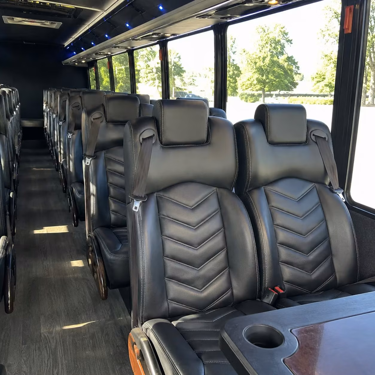 25 passenger minibus interior