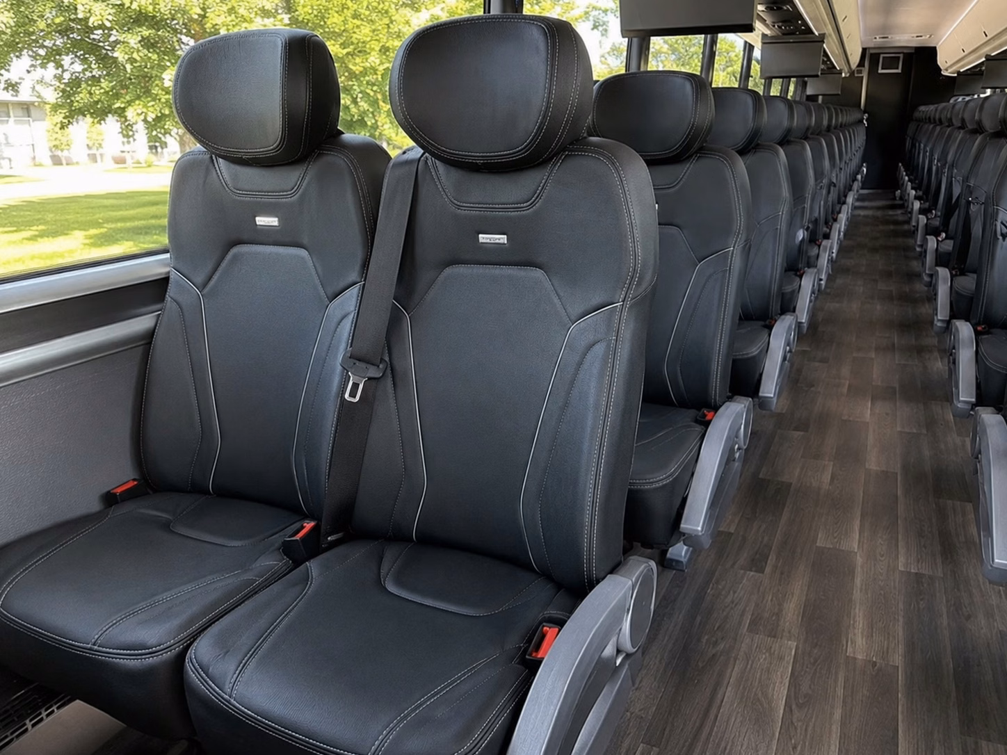 charter buses for outdoor and garden wedding venues around springfield