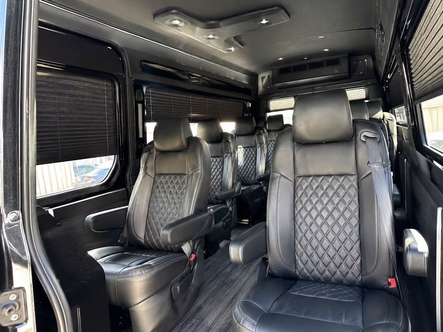 sprinter van with driver inside